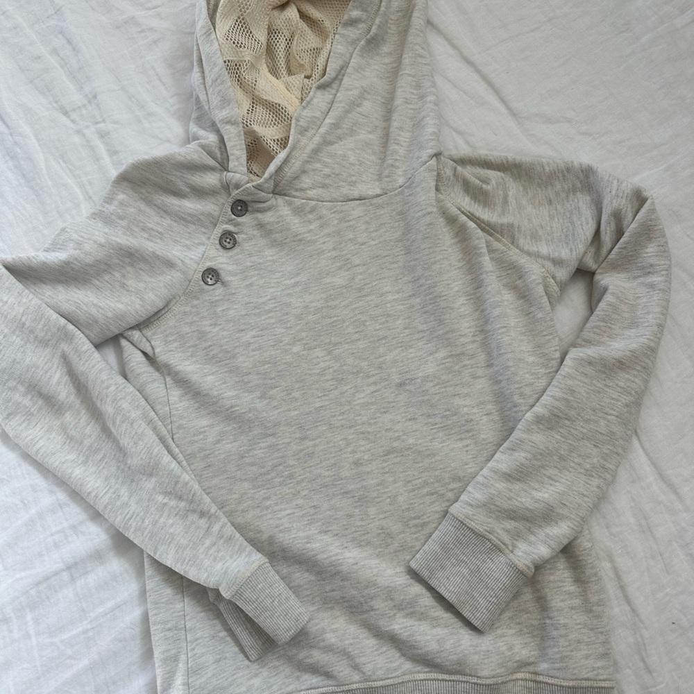 Scotch & Soda Cream Mesh Detail Garment